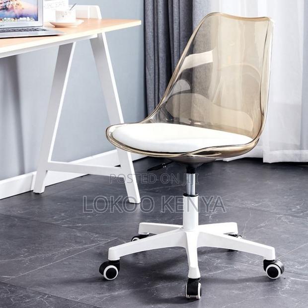 Office Chair ; Transparent Study Rotating Office Chair - thumbnail 3
