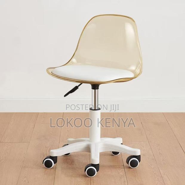 Office Chair ; Transparent Study Rotating Office Chair - thumbnail 5