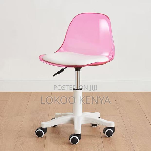 Office Chair ; Transparent Study Rotating Office Chair - thumbnail 4