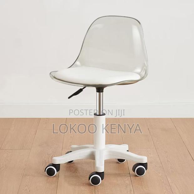 Office Chair ; Transparent Study Rotating Office Chair - thumbnail 9