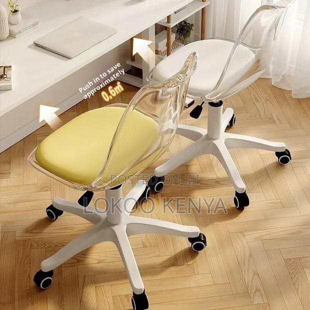 Office Chair ; Transparent Study Rotating Office Chair - thumbnail 14
