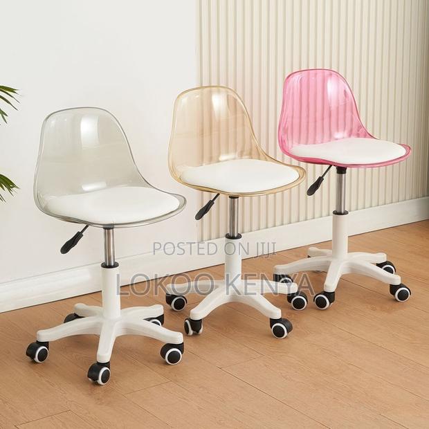 Office Chair ; Transparent Study Rotating Office Chair - thumbnail 18