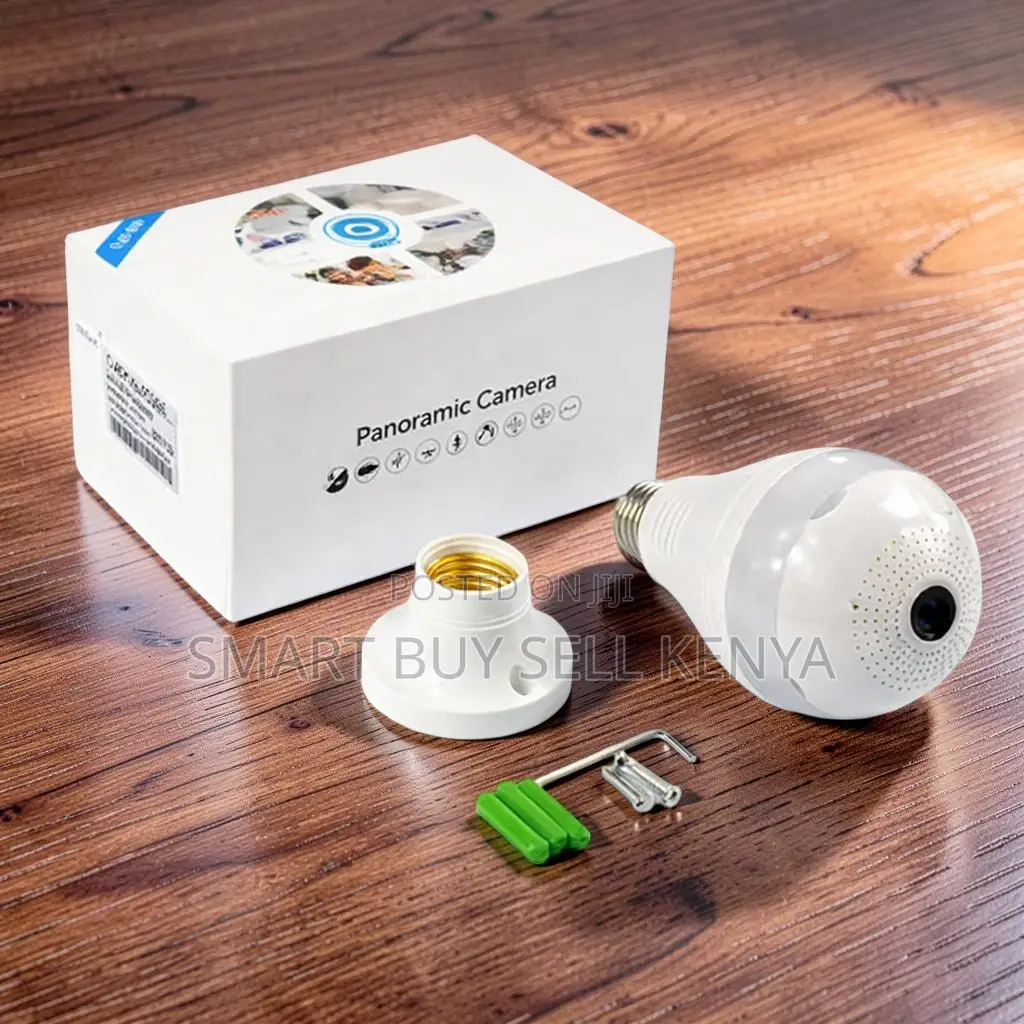 Ir Night Vision Panoramic 1080p Full Hd Wifi Bulb Camera