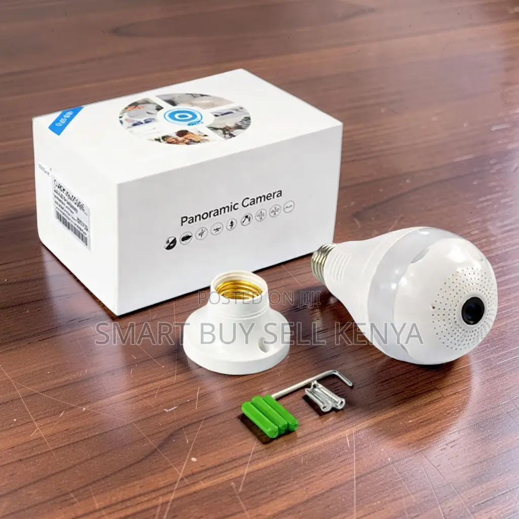 Colored Night Vision Panoramic 1080p Full Hd Wifi Bulb Camera
