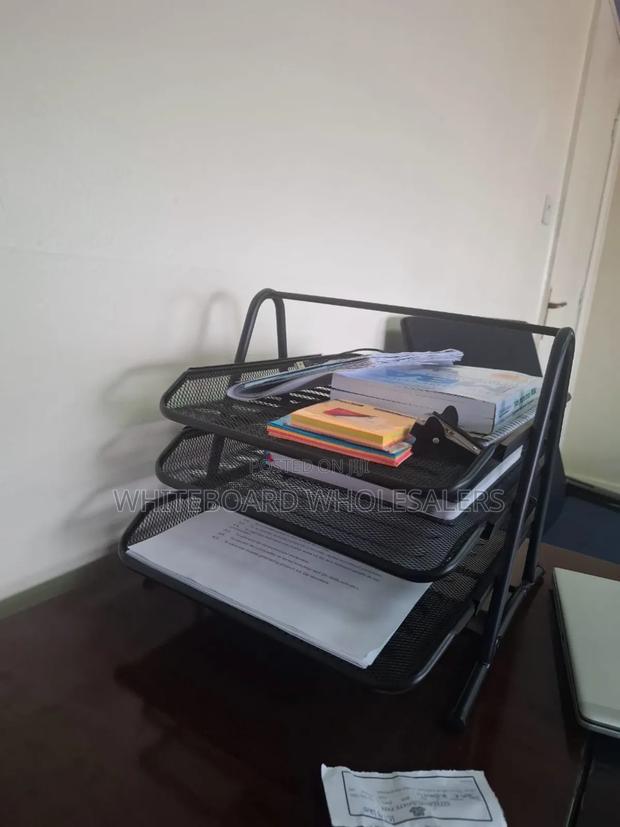 3 Tier Office Mesh Document Holder - main view