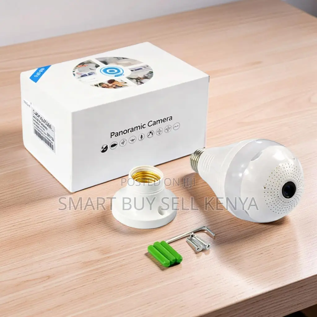 PTZ Rotating Panoramic 1080p Full Hd Wifi Bulb Camera
