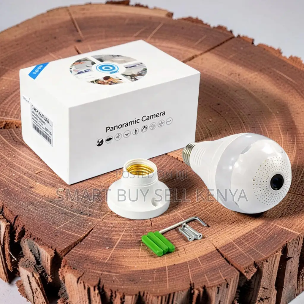 Built-in Microphone and Loudspeaker Panoramic 1080p Wifi Bulb Camera