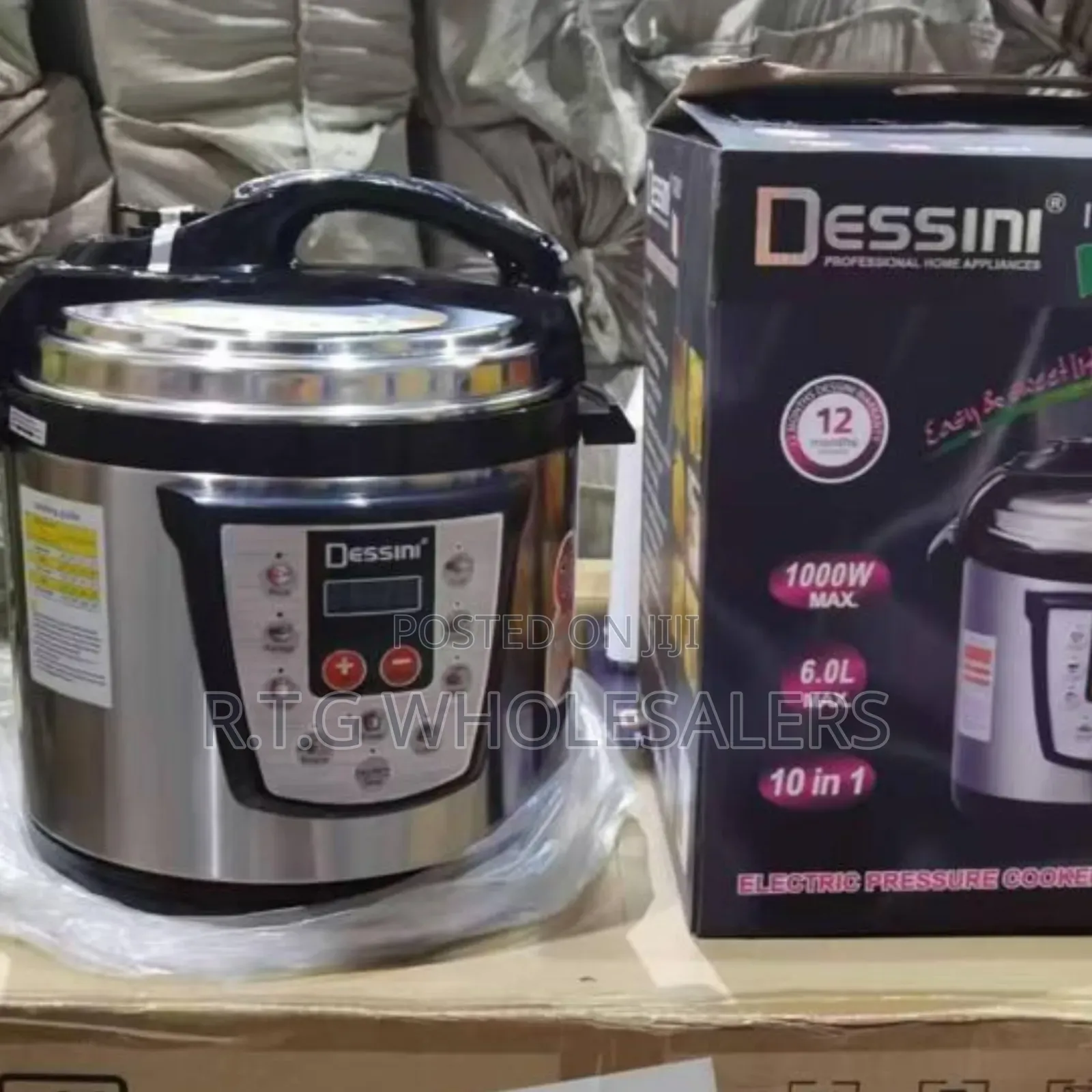 Dessini 6 L Electric Pressure Cooker With Multiple Safety Features