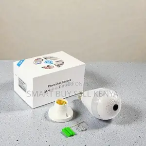 Flashing Lights Panoramic 1080p Full Hd Wifi Bulb Camera