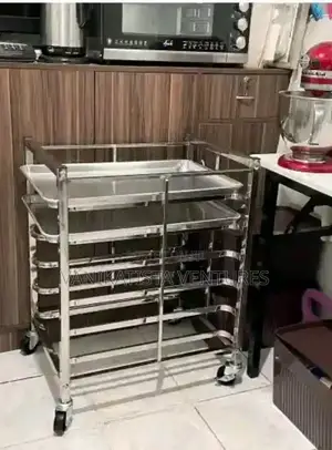 Stainless Steel Serving Trolley