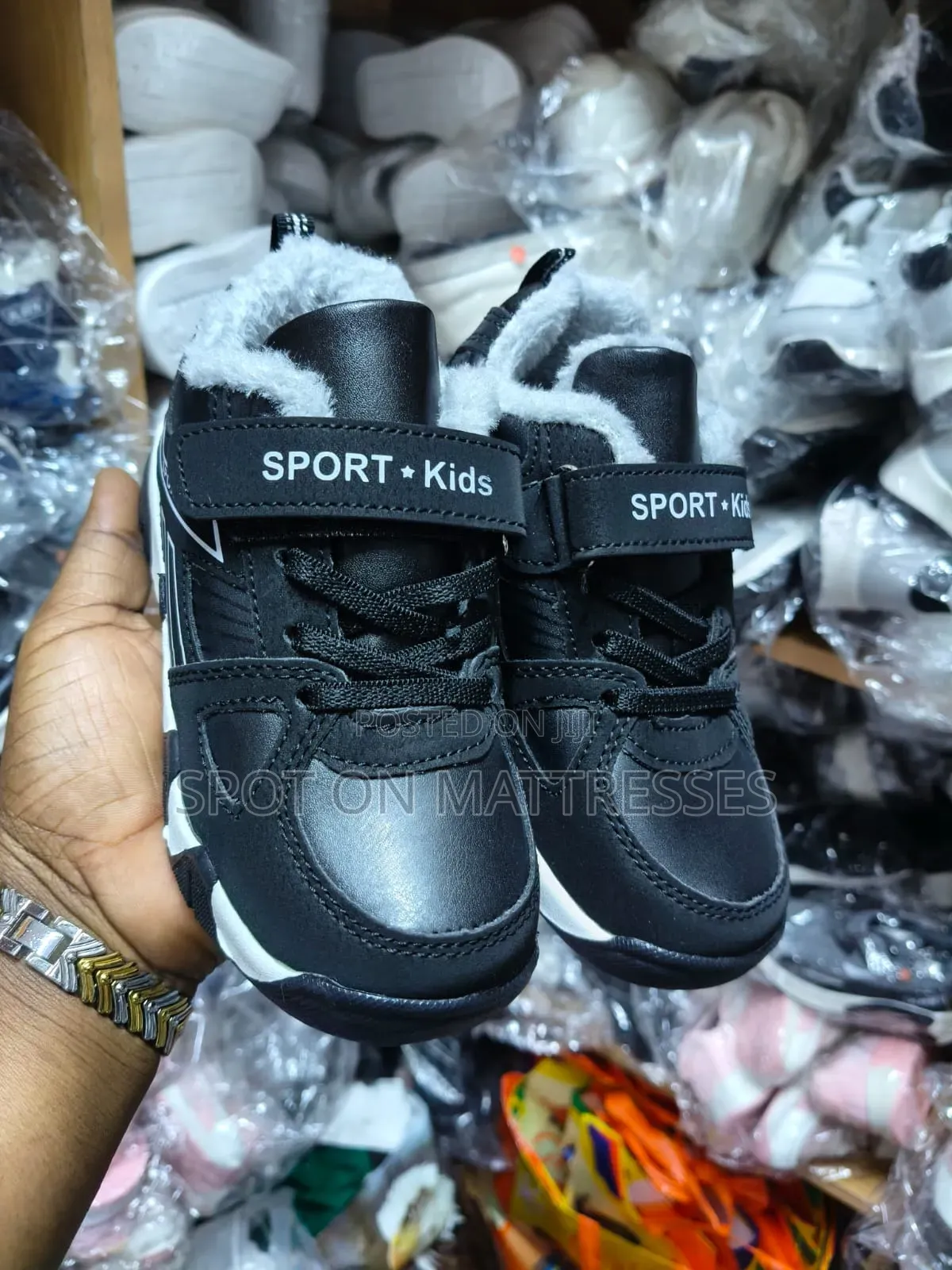 Kids' Fur Sneakers Boys. Sizes 28_40. Delivery Services Available.