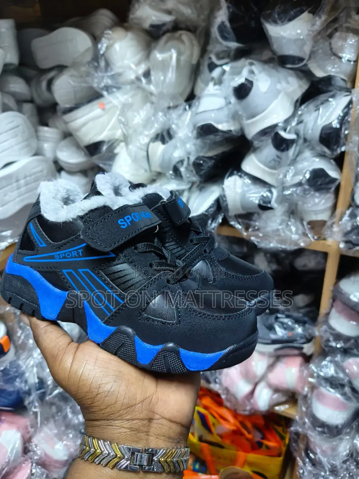 Kids' Fur Sneakers Boys. Sizes 28_40. Delivery Services Available.