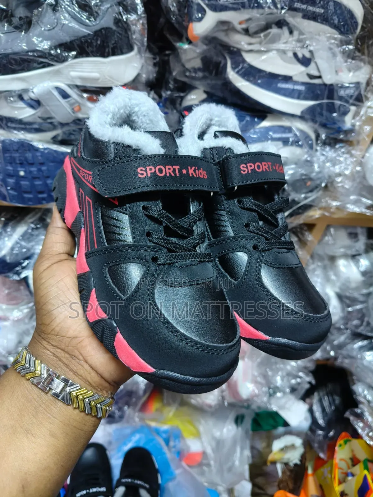 Kids' Fur Sneakers Boys. Sizes 28_40. Delivery Services Available.