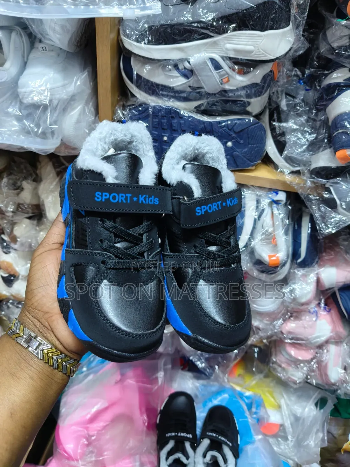 Kids' Fur Sneakers Boys. Sizes 28_40. Delivery Services Available.