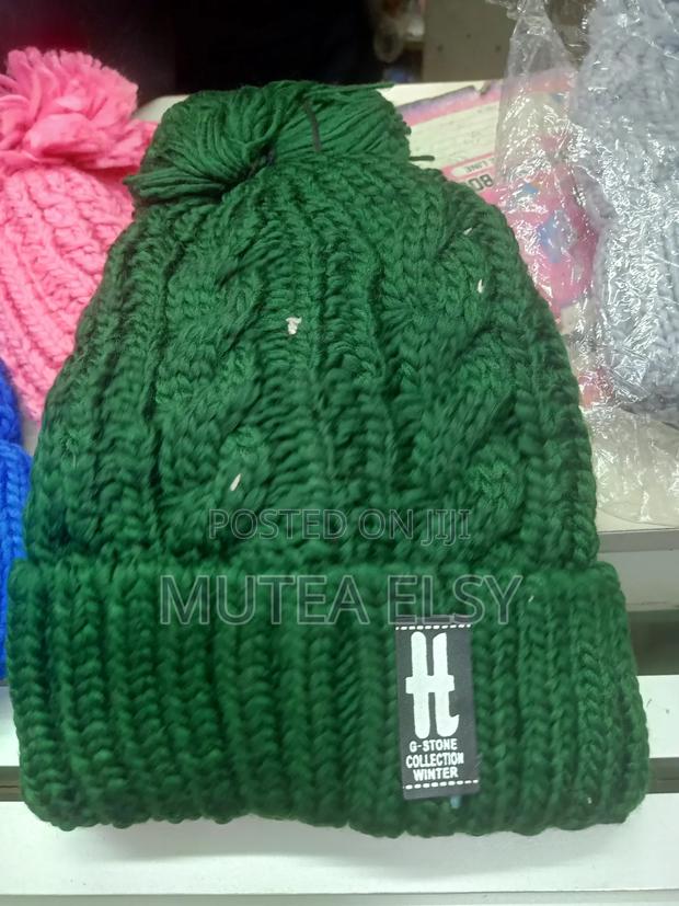 Stripped Plain Executive Unisex Beanie Hats - thumbnail 7