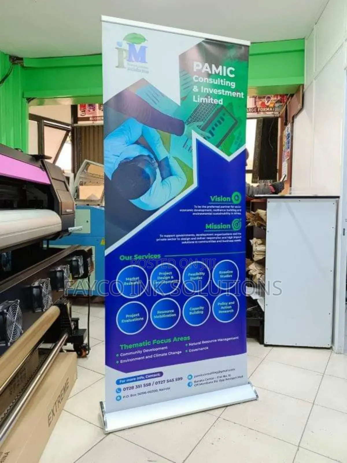 Broad Base Roll-Up Banners — Stable, Striking Impactful