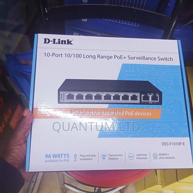 Dlink DGS-F1010p-E 250m 10-Port 1000mbps Switch With 8 Poe - thumbnail 2