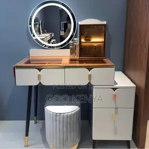 Home Dressing Table; Professional Vanity Mirror With Adjustable Lights