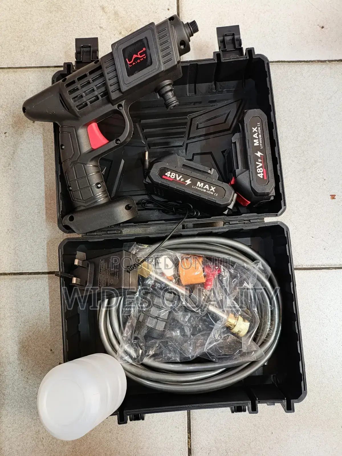 Portable Cordless High-Pressure Electric Car Washer Kit