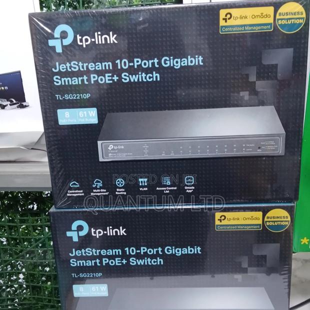 Tp-Link Omada Sg2210p 10- Port Gigabit Smart Poe+ Switch Sg2210p