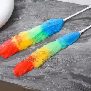 Rainbow Microfiber Feather Duster For House And Car Cleaning