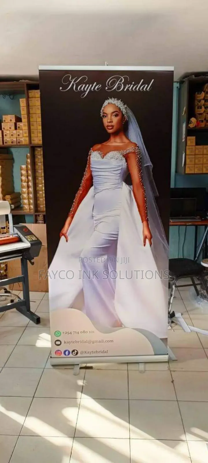 Wedding Broad Base Roll-Up Banner — Elegant Memorable
