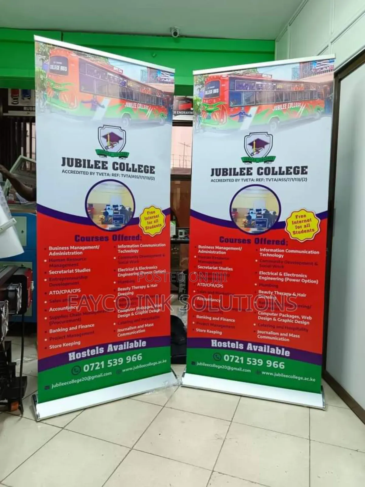  Broad Base Roll-Up Banners — Stable Highly Visible