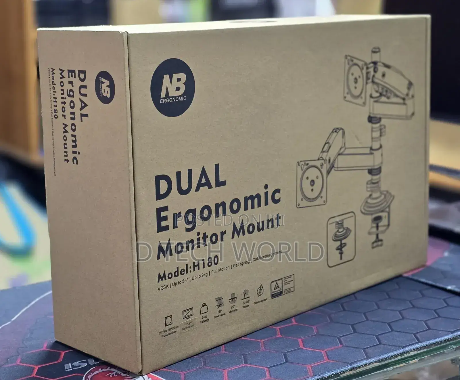 Nb Link Dual Ergonomic Monitor Arm