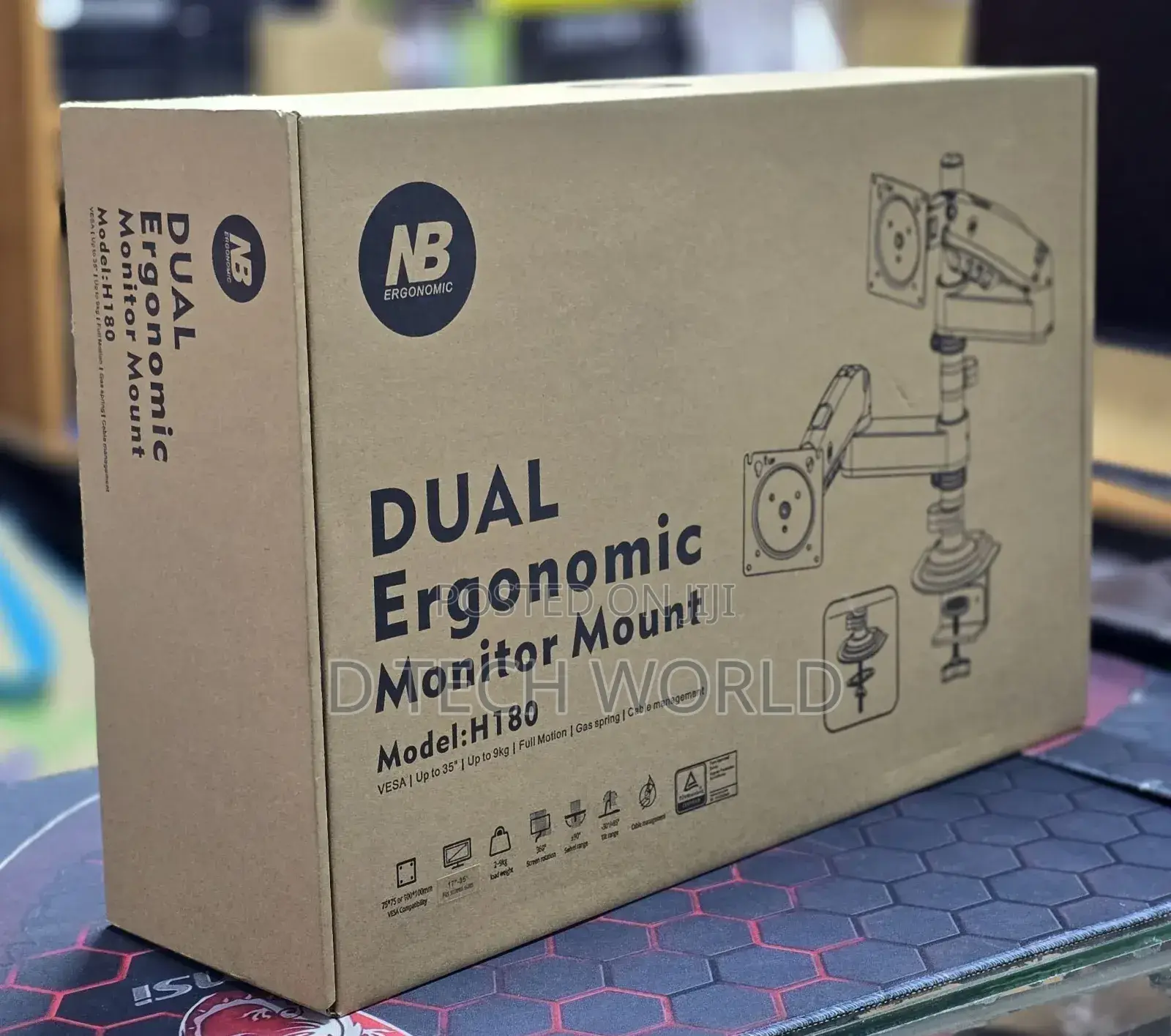 Nb Link Dual Ergonomic Monitor Arm