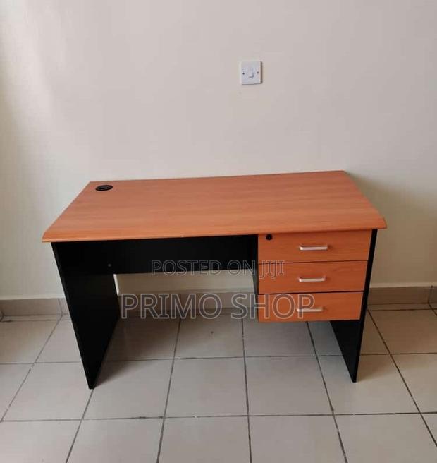 Office Desk : 1.4-Meter Cherry Executive Desk With Drawers, - main view