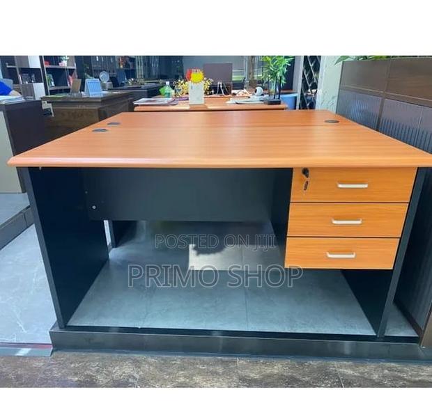 Office Desk : 1.4-Meter Cherry Executive Desk With Drawers, - thumbnail 10