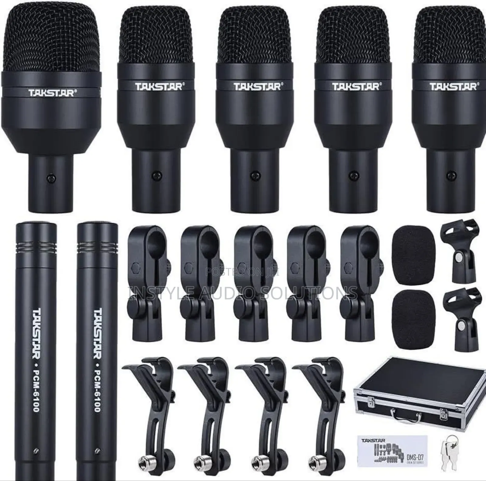 Takstar Full Set Drumset Professional Microphones High Performance