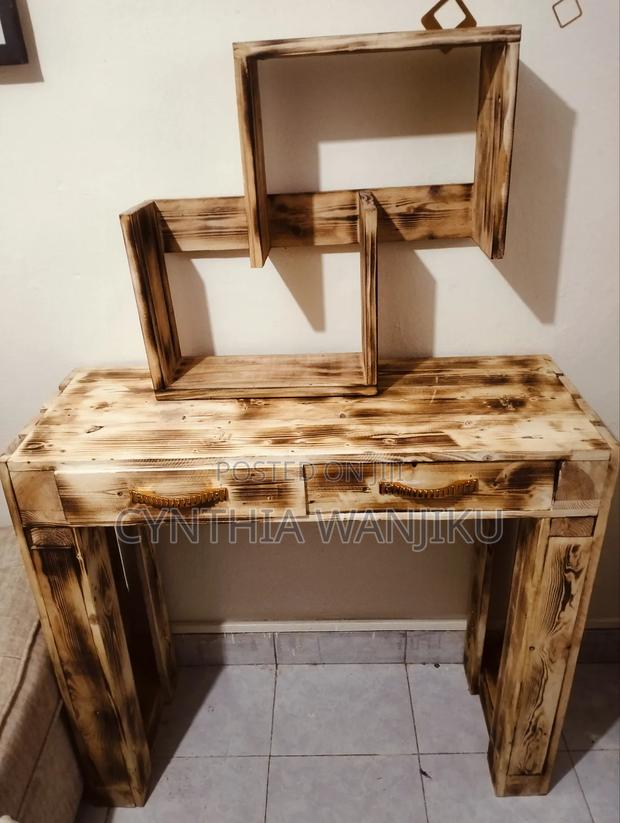 Console Table and Hanging Shelf - main view