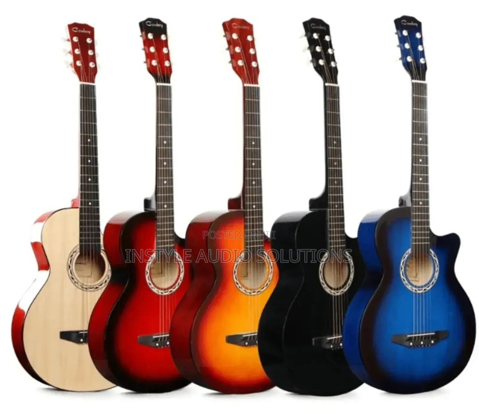 Size 40" Box Guitar Multi Color Guitars