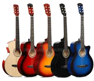 Size 40" Box Guitar Multi Color Guitars