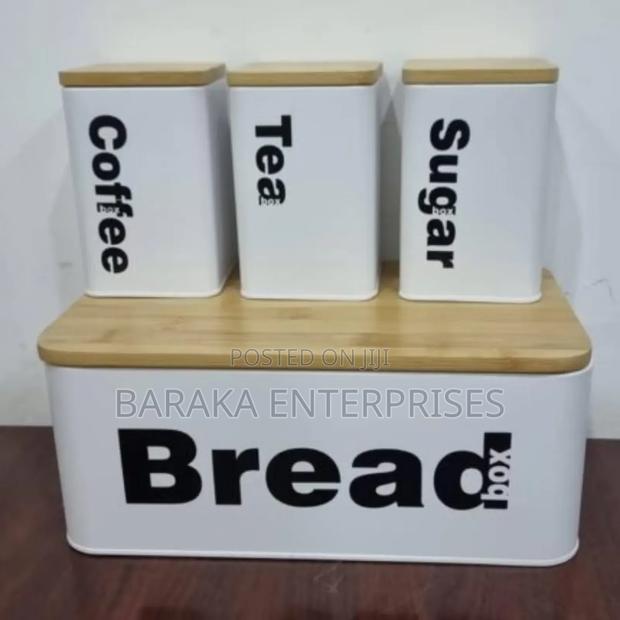 *New Arrival*
* Bread Bin Plus Canisters With Bamboo Lids - thumbnail 5