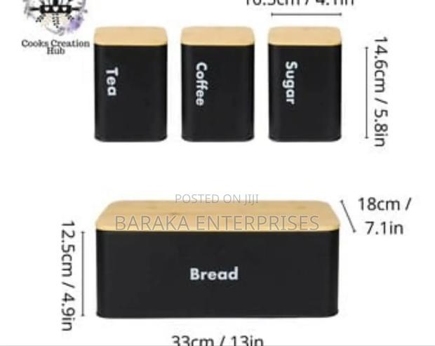 *New Arrival*
* Bread Bin Plus Canisters With Bamboo Lids - thumbnail 7