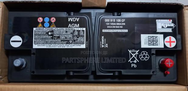 Agm105 Volkswagen Oem Battery 12v 105ah 950cca