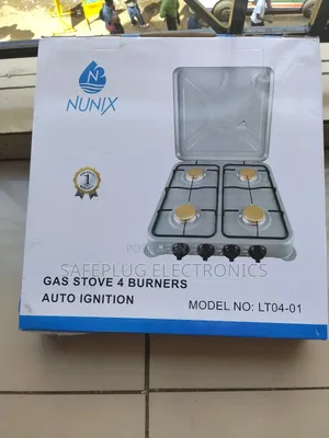 Full Gas Table Top Nunix 4-Burner Gas Cooker - Cook Faster,