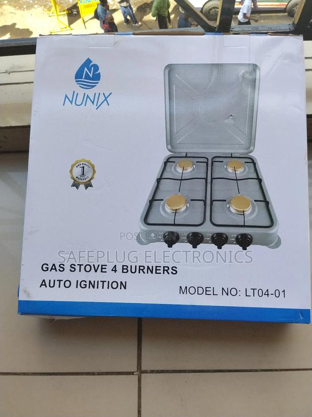 Full Gas Table Top Nunix 4-Burner Gas Cooker - Cook Faster,