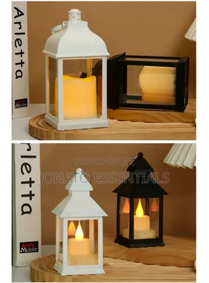 Modern Led Candle Lantern Holder - Hanging Decor Lamp