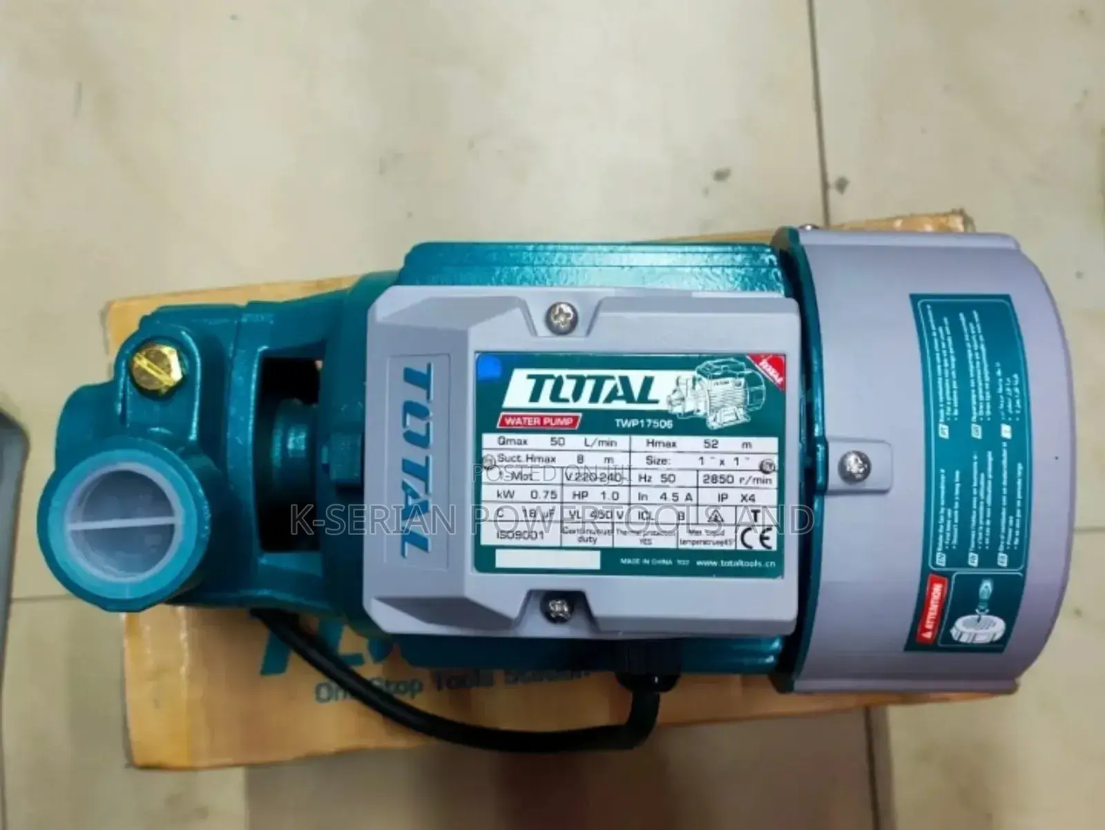 1.0hp Total Surface Water Pump/1.0hp Total Booster Pump