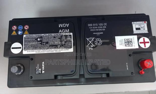 Agm92 Volkswagen Oem Battery 12v 92ah 850cca