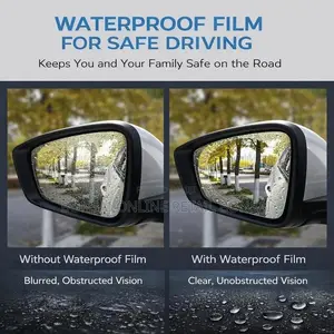 2pcs Car Rearview Mirror Anti-Fog Rainproof Protective Film