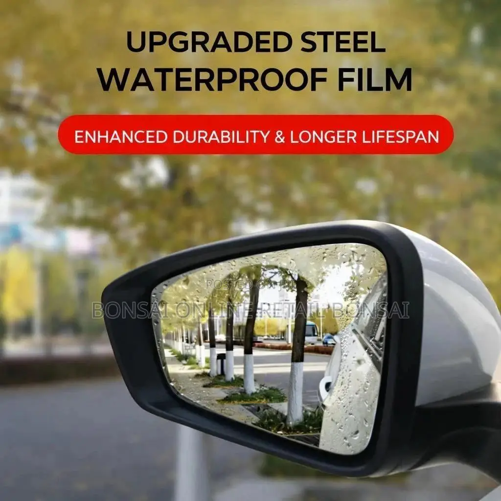 2pcs Car Rearview Mirror Anti-Fog Rainproof Protective Film