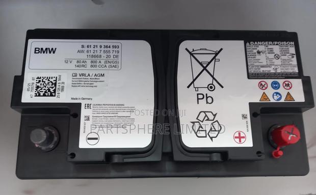 Agm80 BMW Oem Battery 12v 80ah 800cca