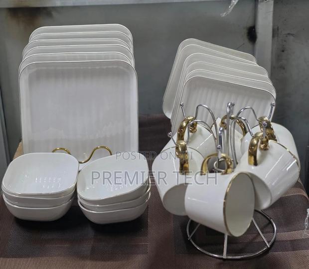 24 PCS New Square Ripped Dinner Set - main view