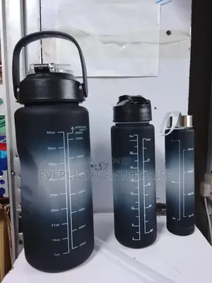 3 in 1 Motivational Water Bottles Set