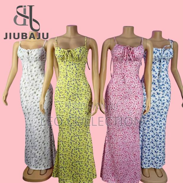Ladies Picnic Floral Maxi Dress