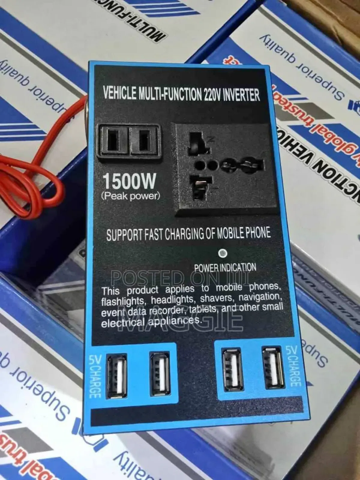 1500w Car Power Inverter With 4 Usb Ports